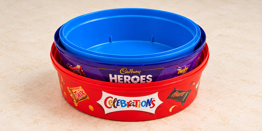 We nest the empty tubs.