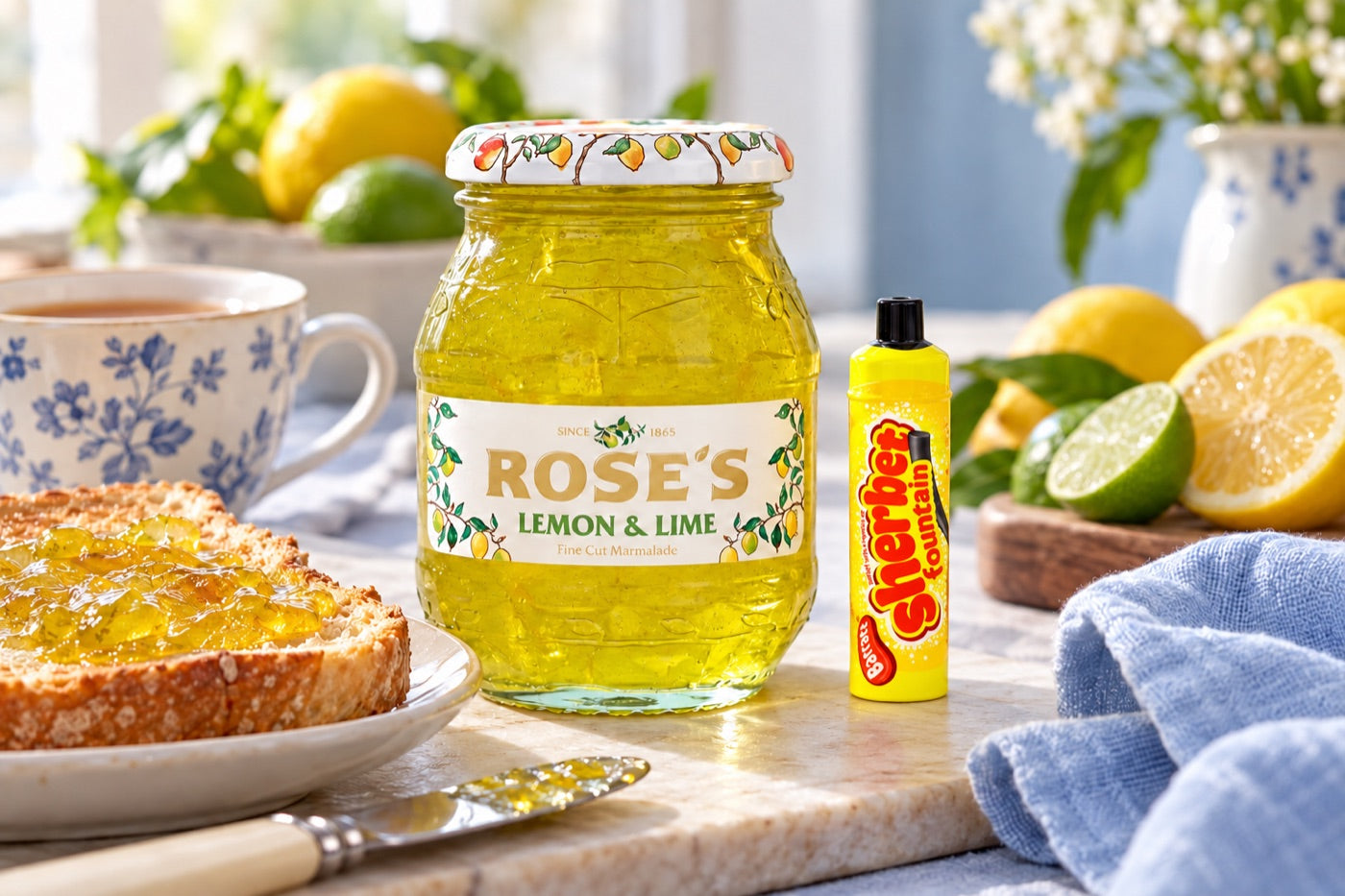 Marmalade, familiar sweets and a savoury shelf give Greater Moncton and southeast New Brunswick a varied British cupboard selection arranged as a styled kitchen scene