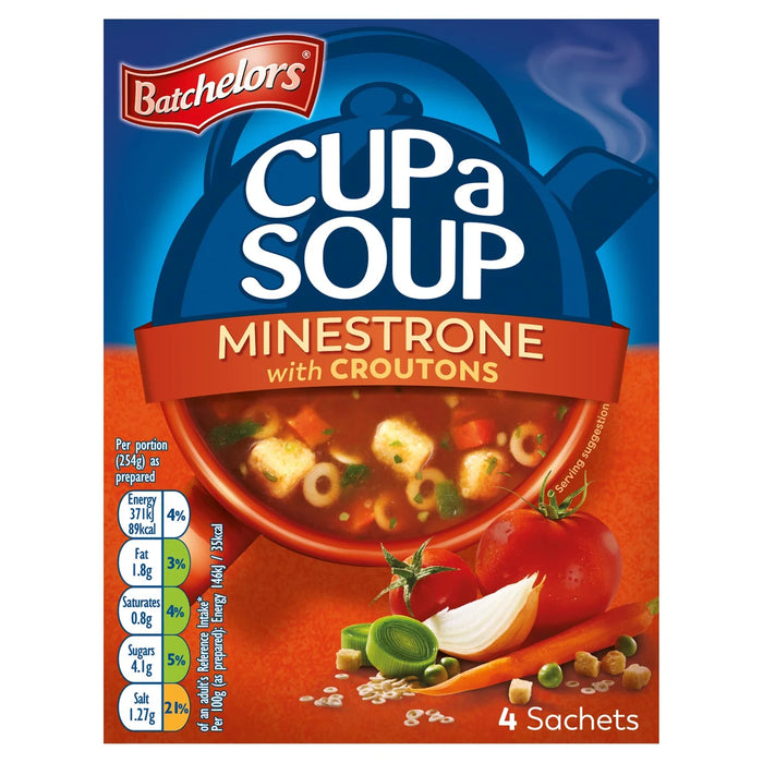 Batchelors Cup A Soup Minestrone with Croutons - 4 Pack