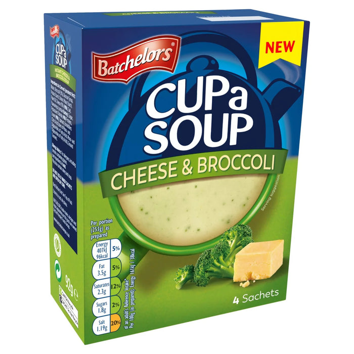 Batchelors Cup A Soup Cheese & Broccoli - 4 Pack