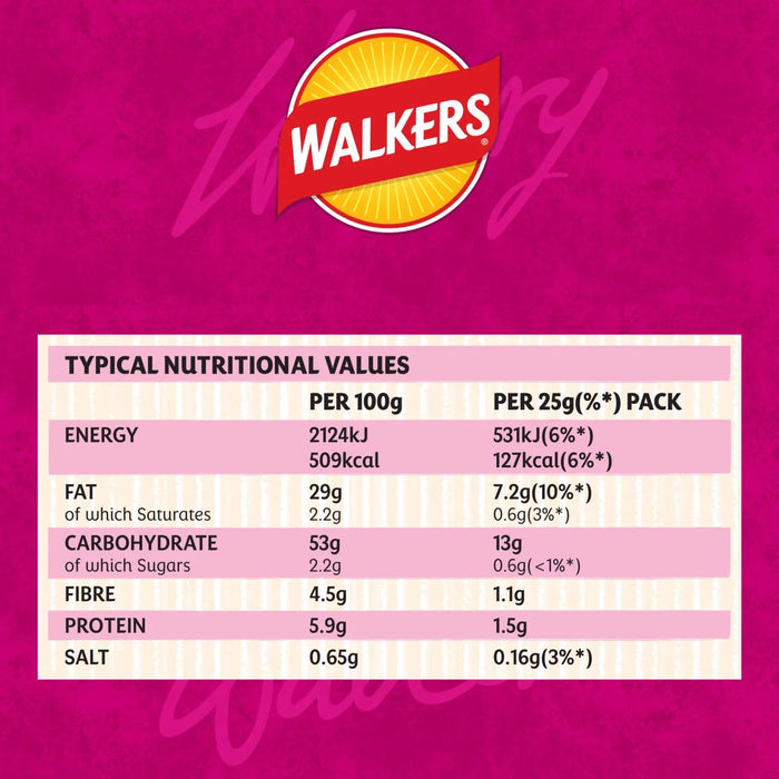 Walkers Crisps Prawn Cocktail - 6 pack