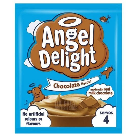 Angel Delight Chocolate - 59g imported British grocery product available in Canada
