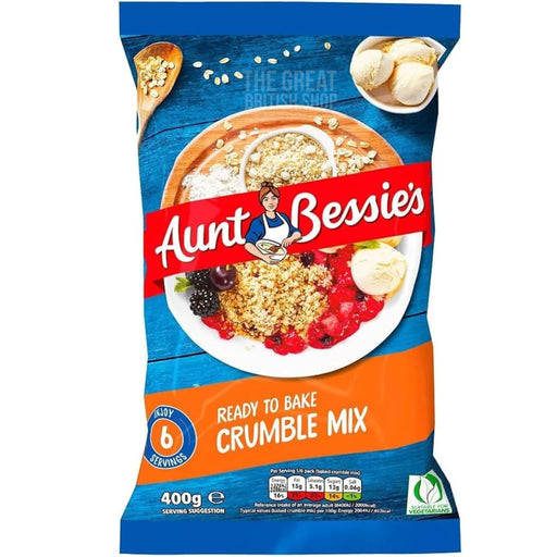 Aunt Bessie's Crumble Mix - 400g imported British grocery product available in Canada