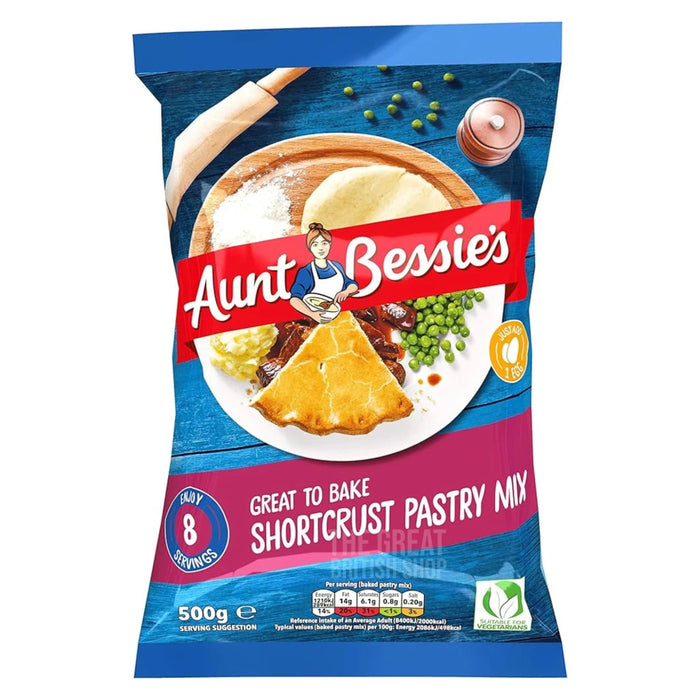 Aunt Bessie's Shortcrust Pastry Mix - 500g imported British grocery product available in Canada