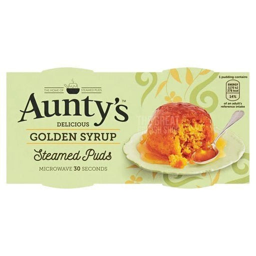 Aunty's Golden Syrup Pudding - 190g imported British grocery product available in Canada