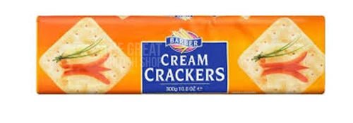 Barber Cream Crackers - 300g imported British grocery product available in Canada