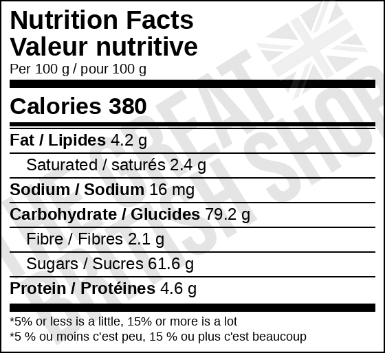 Barratt Chewy Nougat - 35g imported British grocery product available in Canada