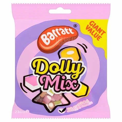Barratt Dolly Mix - 150g imported British grocery product available in Canada