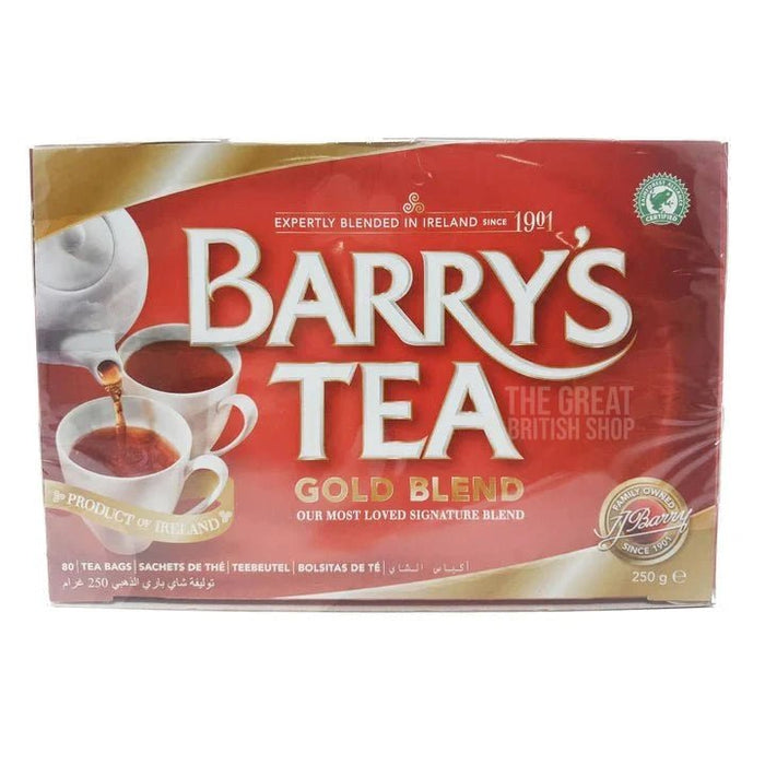 Barry's Gold Tea - 80 Tea Bags imported British grocery product available in Canada