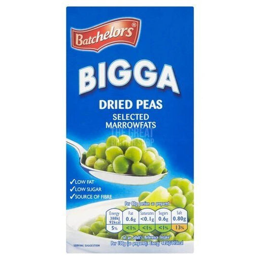 Batchelors Bigga Dried Peas - 250g imported British grocery product available in Canada