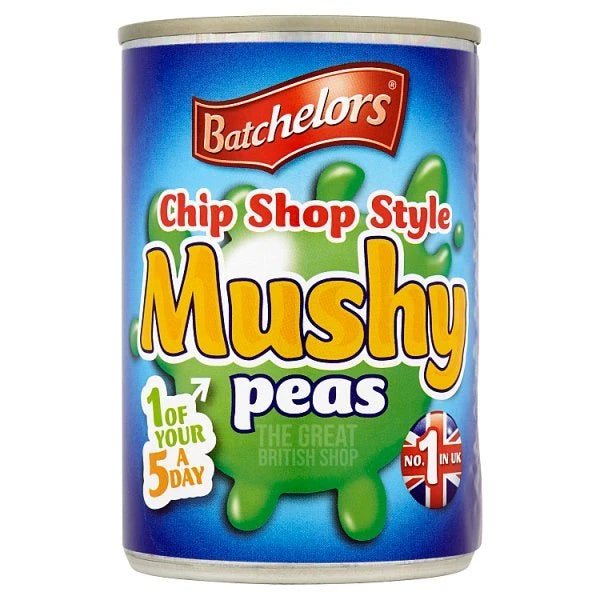 Batchelors Chip Shop Mushy Peas - 300g imported British grocery product available in Canada