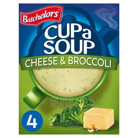 Batchelors Cup A Soup Cheese & Broccoli - 4 Pack imported British grocery product available in Canada