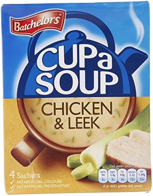 Batchelors Cup A Soup Chicken & Leek - 4 Sachets | British Store Online | The Great British Shop