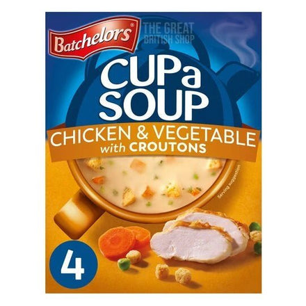 Batchelors Cup A Soup Chicken & Vegetable with Croutons - 4 Pack