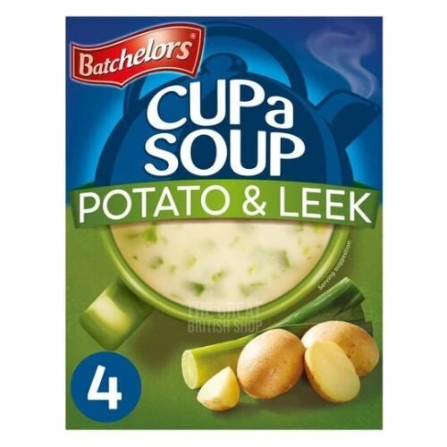 Batchelors Cup A Soup Leek And Potato - 4 Pack imported British grocery product available in Canada