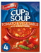 Batchelors Cup A Soup Tomato & Vegetable with Croutons - 4 Pack imported British grocery product available in Canada