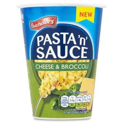 Batchelor's Pasta 'n' Sauce - Cheese & Broccoli Cup imported British grocery product available in Canada