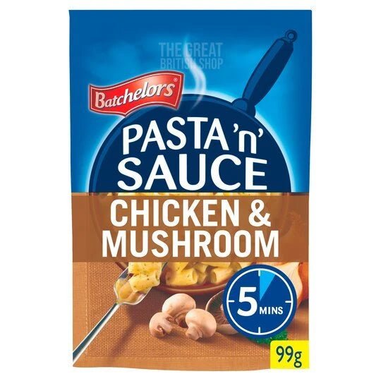 Batchelors Pasta'N'Sauce Chicken & Mushroom - 99g imported British grocery product available in Canada