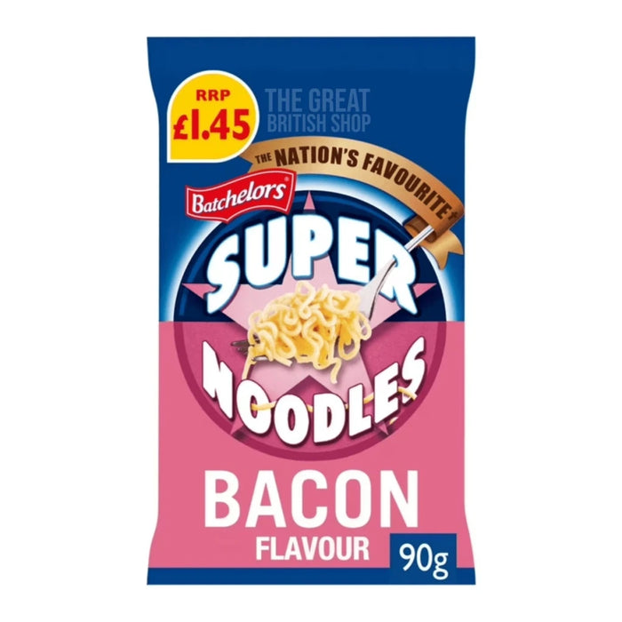 Batchelors Super Noodle Bacon - 90g imported British grocery product available in Canada