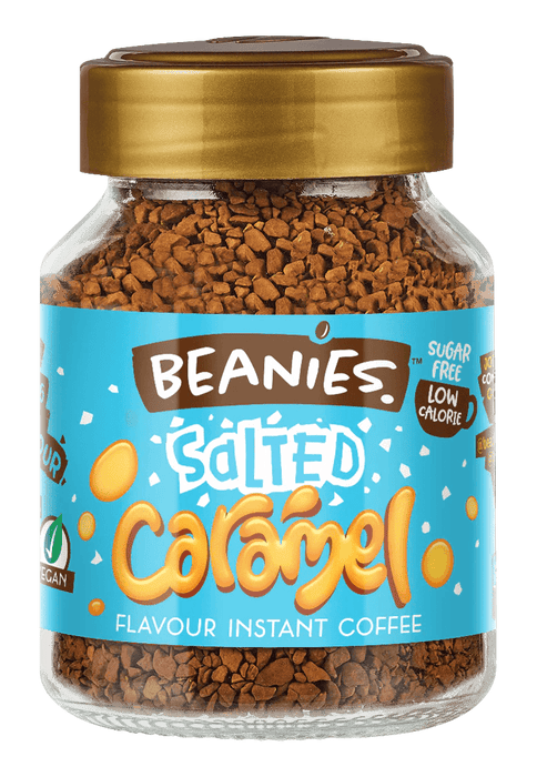 Beanies Salted Caramel Flavour Instant Coffee - 50g | British Store Online | The Great British Shop