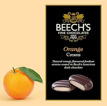 Beech's Dark Chocolate Orange Creams - 90g | British Store Online | The Great British Shop