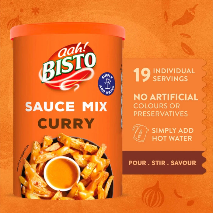Bisto Curry Sauce - 190g imported British grocery product available in Canada