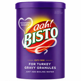 Bisto Turkey Gravy Granules - 190g, front view of the product packaging