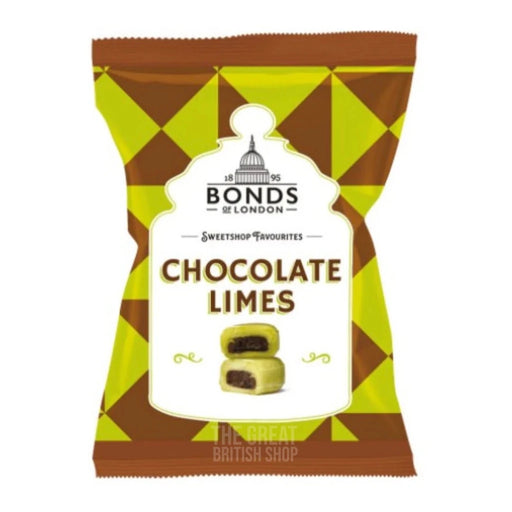 Bonds Chocolate Limes - 120g imported British grocery product available in Canada