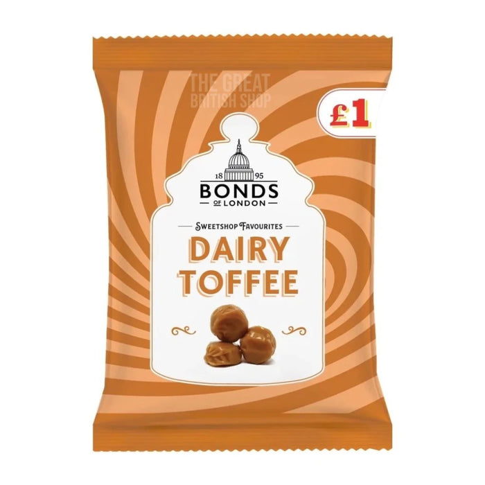 Bonds Dairy Toffee - 120g imported British grocery product available in Canada