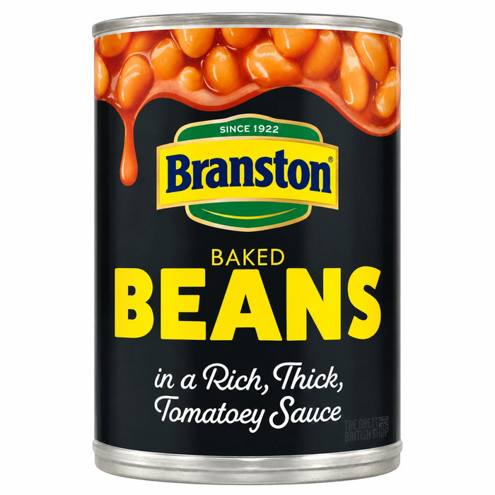 Branston Baked Beans - 410g, front view of the product packaging