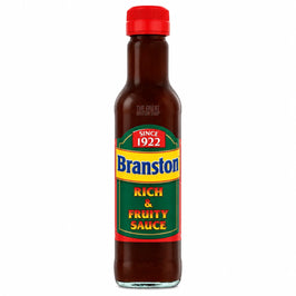 Branston Rich & Fruity Sauce - 245g, front view of the product packaging