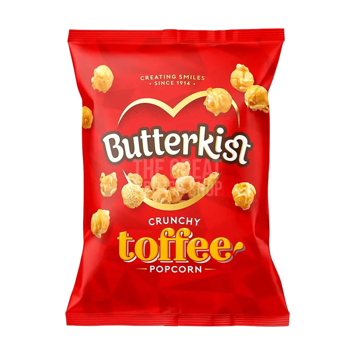 Butterkist Crunchy Toffee Popcorn - 78g imported British grocery product available in Canada