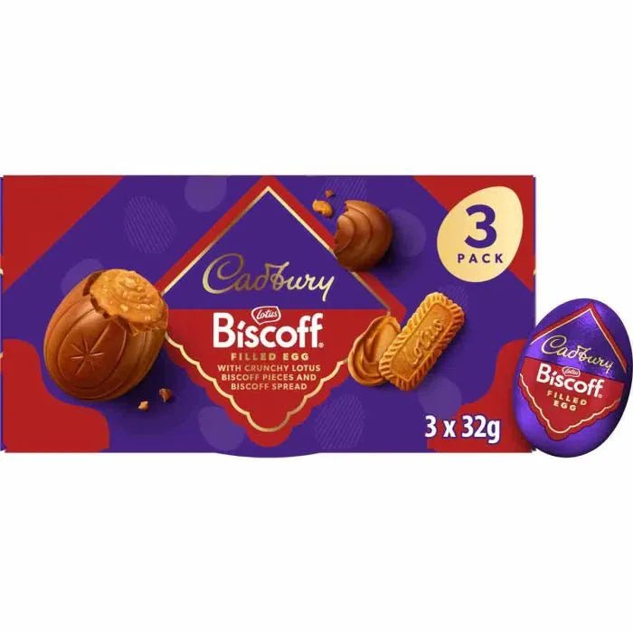 Cadbury Biscoff Egg - 3 - Pack imported British grocery product available in Canada