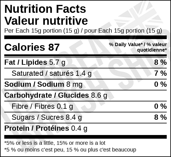 Cadbury Caramel Spread - 400g imported British grocery product available in Canada