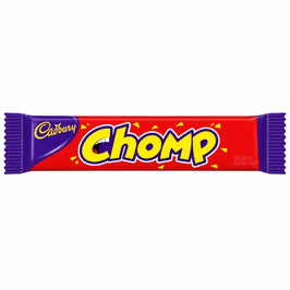 Cadbury Chomp 21g, front view of the original product packaging.