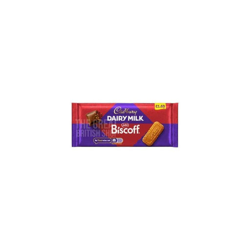 Cadbury Dairy Milk Biscoff Bar - 95g imported British grocery product available in Canada
