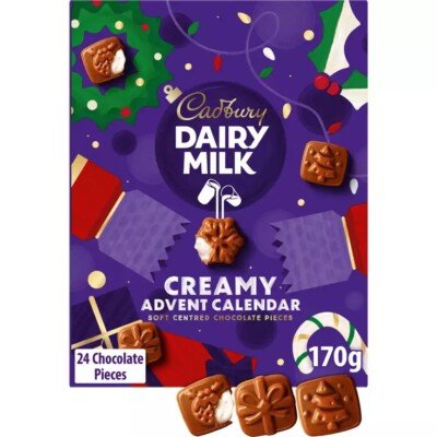 Cadbury Dairy Milk Creamy Advent Calendar - 170g | British Store Online | The Great British Shop