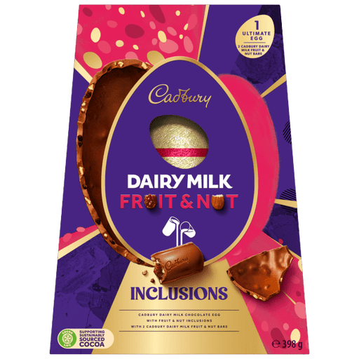 Cadbury Dairy Milk Fruit & Nut Ultimate Egg - 398g | British Store Online | The Great British Shop