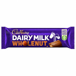 Cadbury Dairy Milk Wholenut - 45g, front view of the product packaging