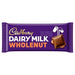 Cadbury Dairy Milk Wholenut Bar - 180g imported British grocery product available in Canada