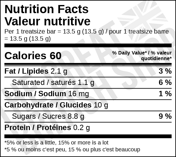 Cadbury Fudge - 15 Pack imported British grocery product available in Canada