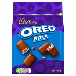 Cadbury Oreo Bites - 100g, front view of the product packaging
