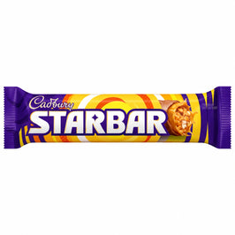 Cadbury StarBar 49g, front view of the original product packaging.
