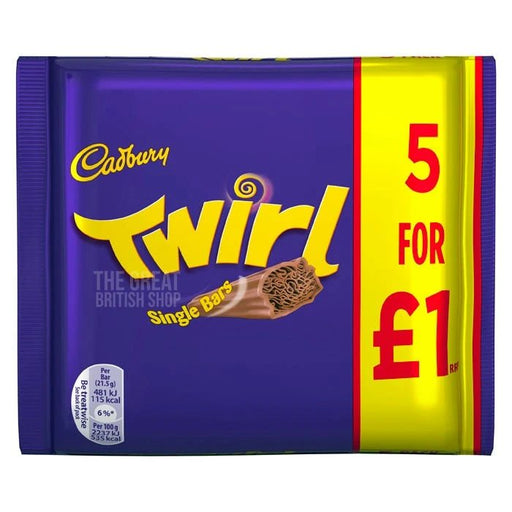 Cadbury Twirl - 5 Pack imported British grocery product available in Canada