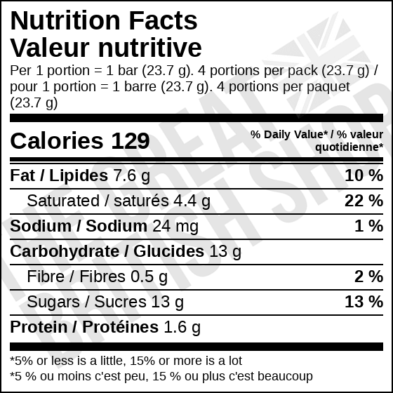 Cadbury Wispa 4 Pack - 94.8g imported British grocery product available in Canada