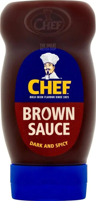Chef Brown Sauce - 385g imported British grocery product available in Canada