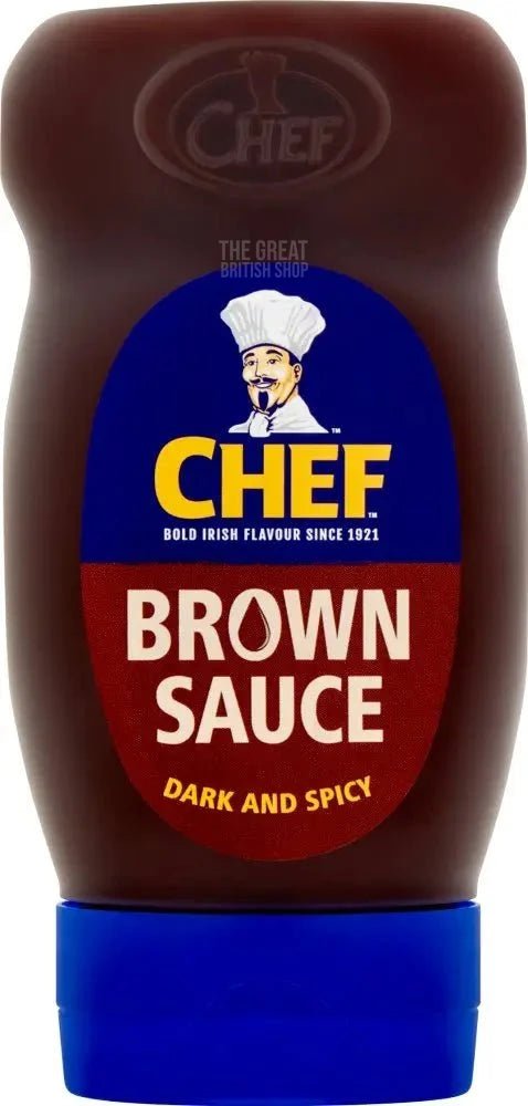 Chef Brown Sauce - 385g imported British grocery product available in Canada