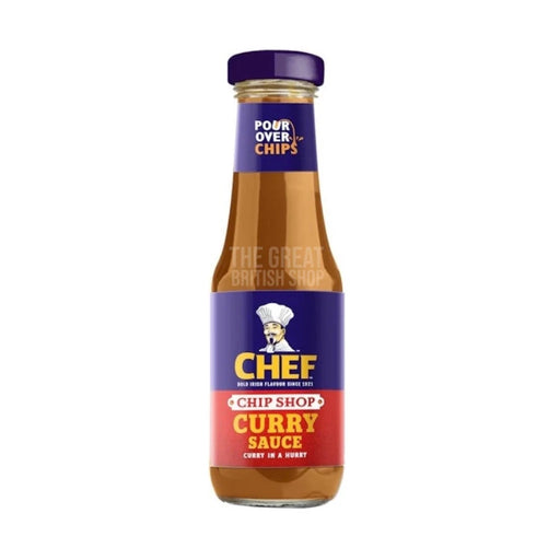 Chef Chip Shop Curry Sauce - 325g imported British grocery product available in Canada