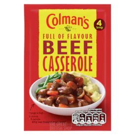 Colman's Beef Casserole Mix - 40g imported British grocery product available in Canada