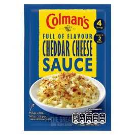 Colman's Cheese Sauce Mix 40g, front view of the original product packaging.